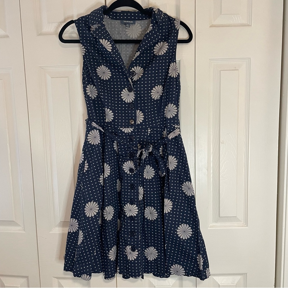 Modcloth Blue and White Casual Sundress